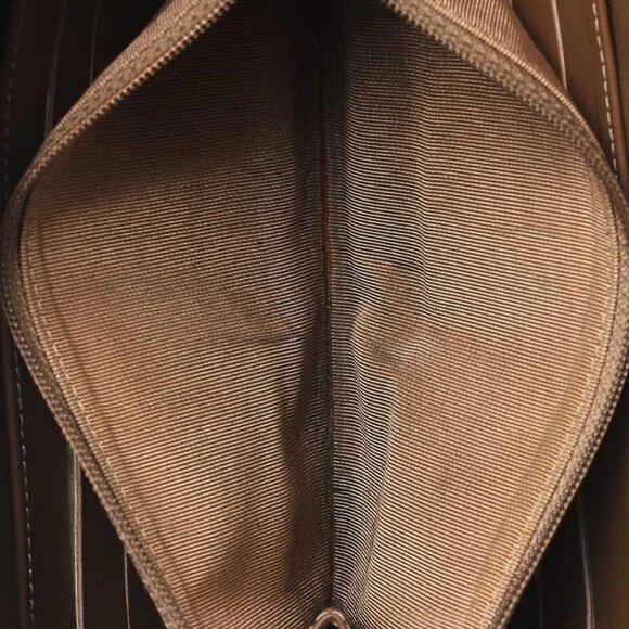 Chanel Bronze Calfskin Quilted Leather L-Gusset Zip Wallet - Picture 7 of 11